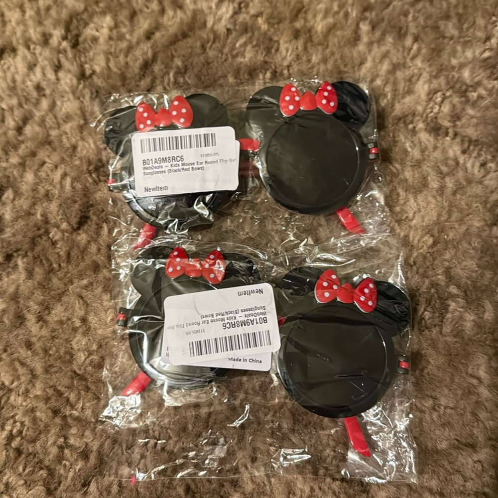 2 pack brand new kids Minnie Mouse glasses